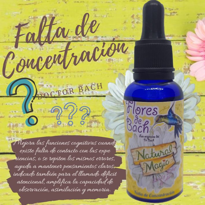 Flores de Bach Falta de Concentración